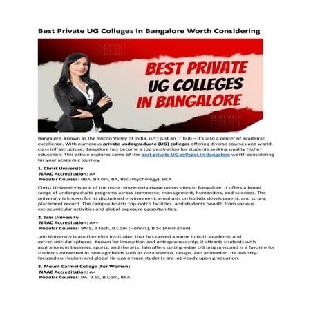 Best Private UG Colleges in Bangalore Worth Considering.pdf
