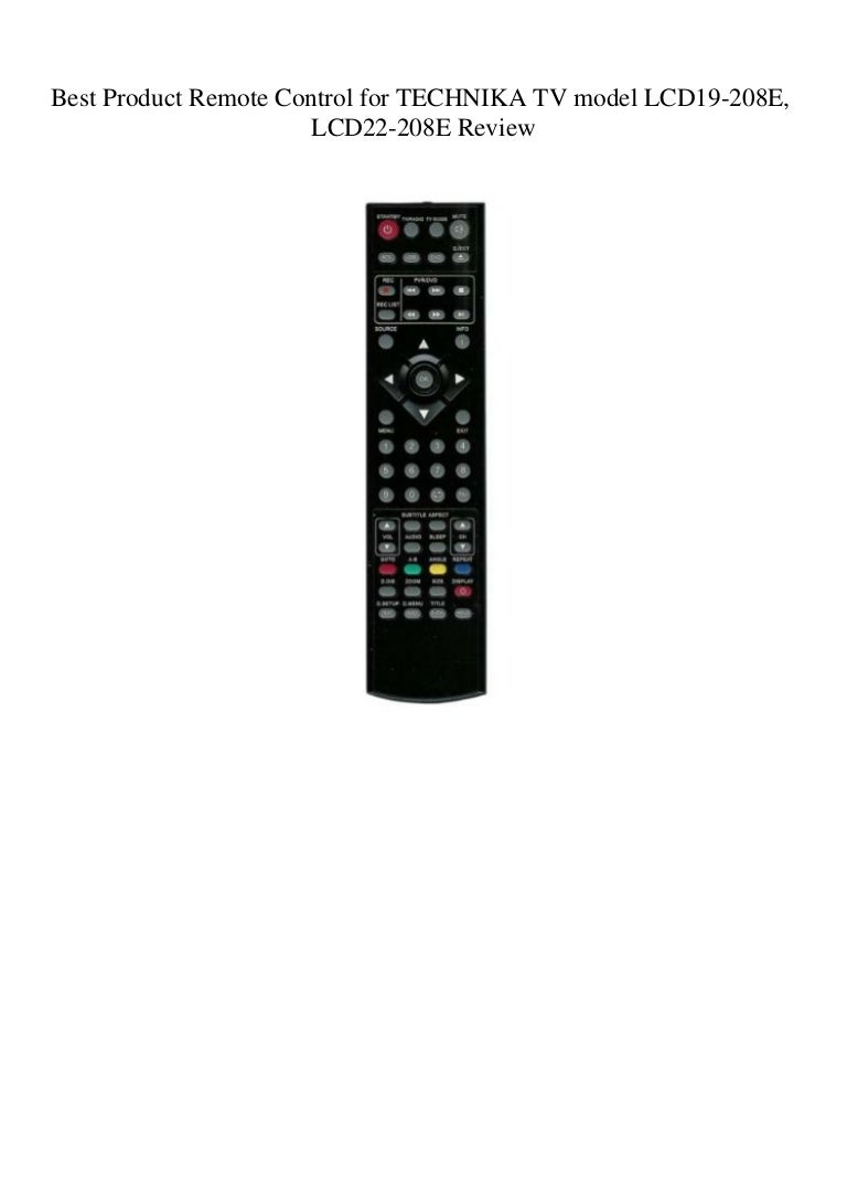 Best Product Remote Control for TECHNIKA TV model LCD19208E LCD222…