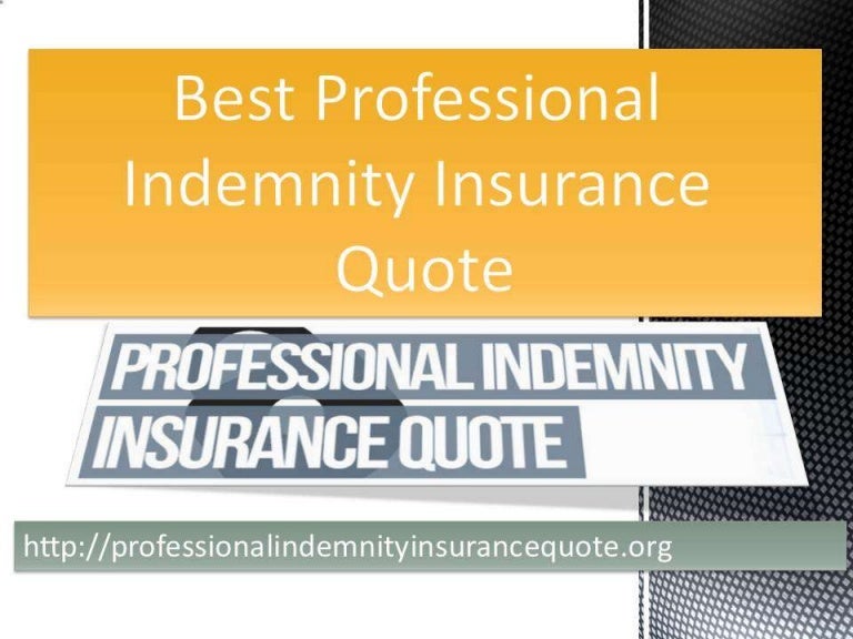 Best professional indemnity insurance quote