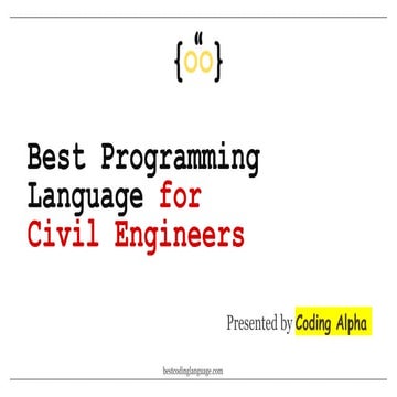 Best Programming Language for Civil Engineers | PPT