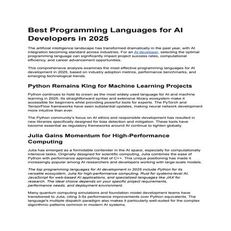 Best Programming Languages for AI Developers in 2025.pdf