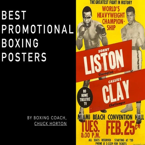 Best promotional boxing posters
