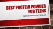 Best protein powder for teens