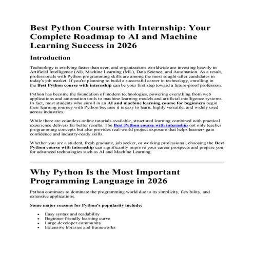 Your Complete Career Launchpad in 2026.. | PPTX
