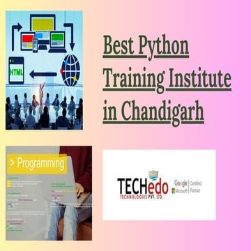 Best Python Training Institute in Chandigarh | PPT