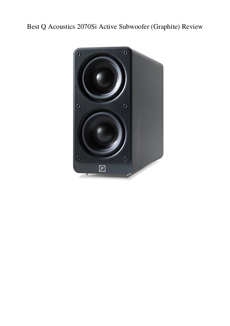 q acoustics 2070si active subwoofer