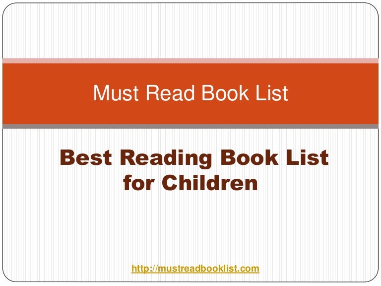 Best Reading Book List for Children