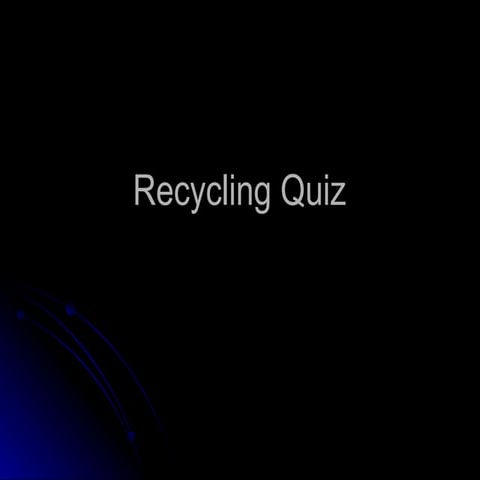 Reduce, reuse and recycle | PPT