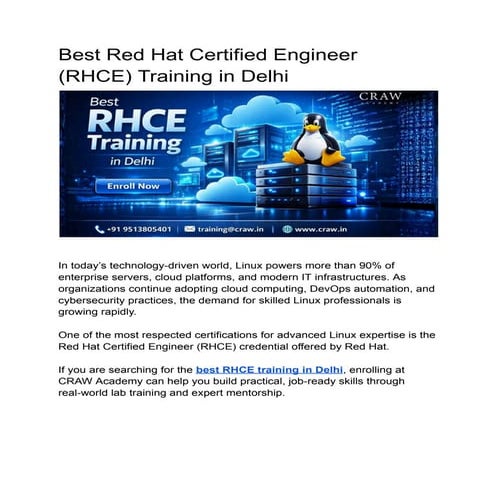 EX294:- RedHat Certified Engineer (RHCE) | PDF