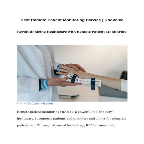 Best Remote Patient Monitoring Services .pdf