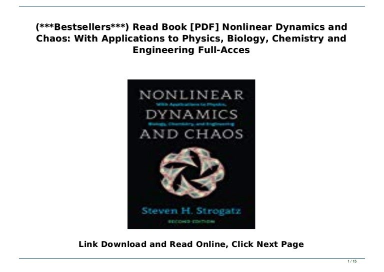 Bestsellers***) Read Book [PDF] Dynamics and Chaos Wit…