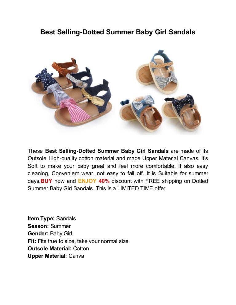 baby girl sandals size 4