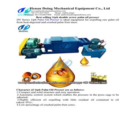 Mini palm oil refining machine | DOC