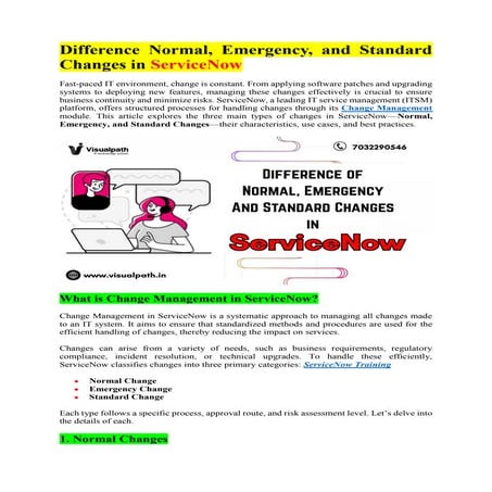Best ServiceNow Institute in Bangalore - ServiceNow Course Online.pdf