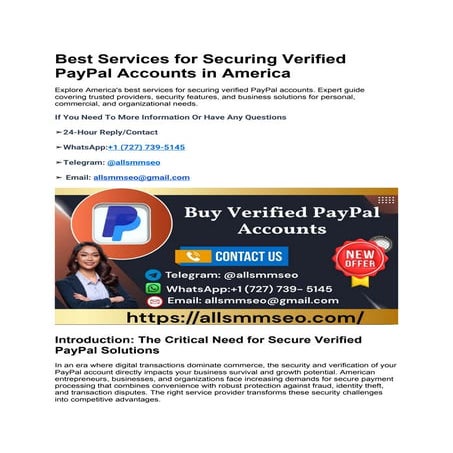 Best Services for Securing Verified PayPal Accounts in America.docx