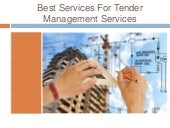 Best services for tender management services