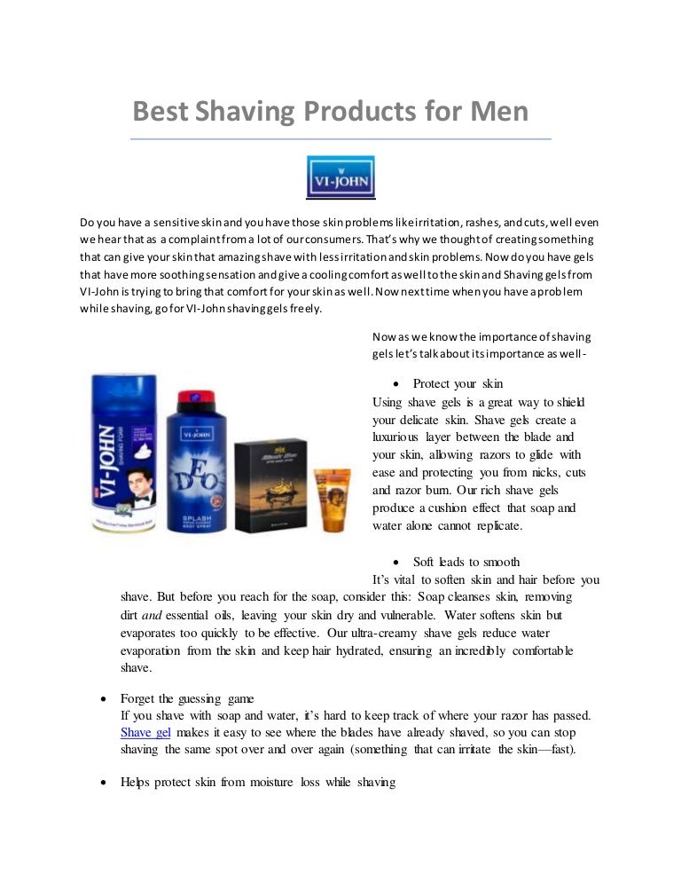 Best shaving products for men