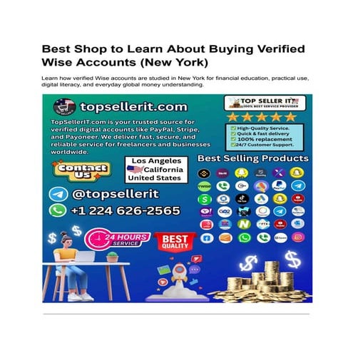 Discover 14 Reliable Sources for Verified Wise Account Purchases.docx