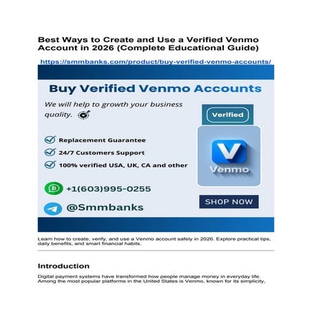 How to Verify Venmo Accounts Safely: 2026 Ultimate Educational Guide | PDF