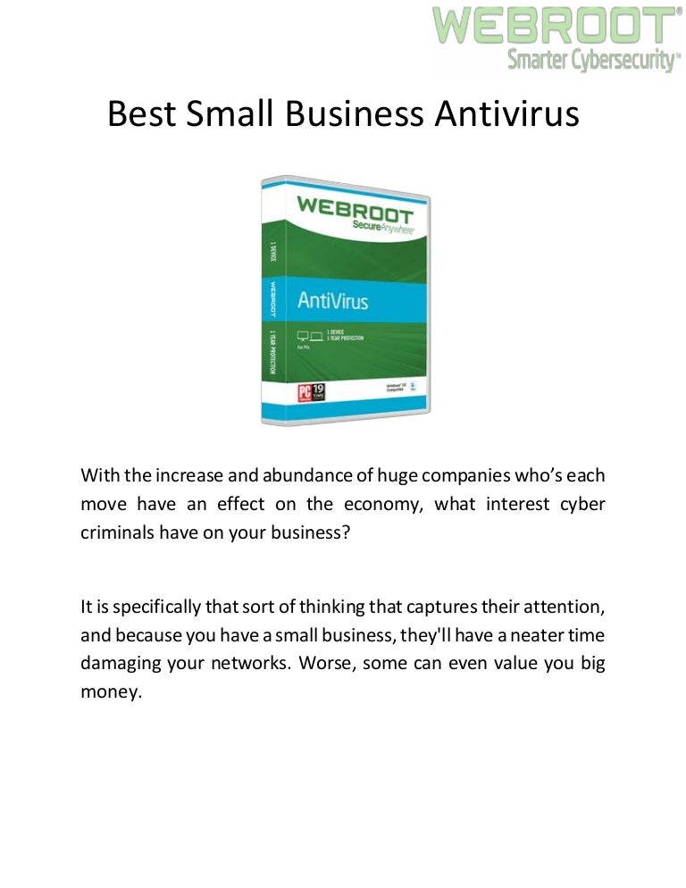 Best small business antivirus