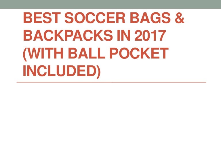best soccer bags for youth