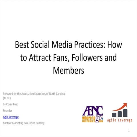 Best social media practices