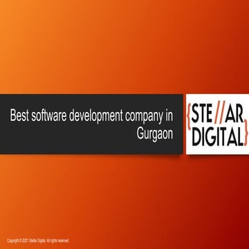 Best software development company in Gurgaon