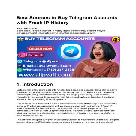 Where Can You Buy Telegram Accounts in 2026 | DOCX