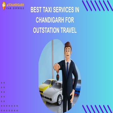 Best Taxi Services in Chandigarh for Outstation Travel