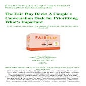 [Best!] The Fair Play Deck A Couple's Conversation Deck for ...