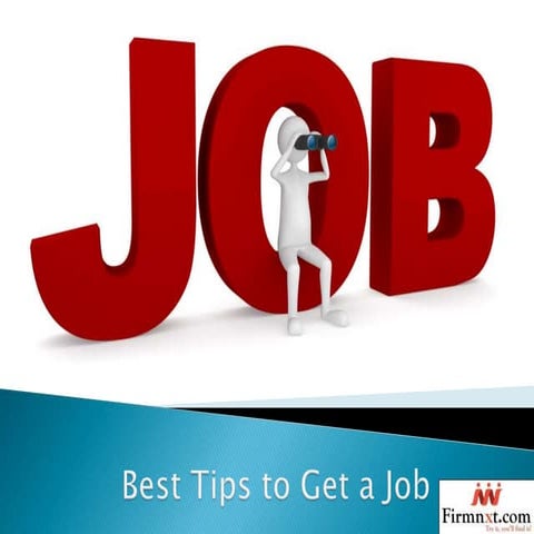 Best Tips to Get a Job
