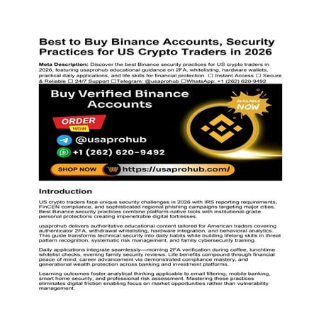 Binance Security Best Practices for Safe Business Transactions in 2026 ...
