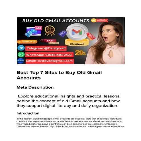 Top 5 Places to Buy Aged LinkedIn Accounts | PDF