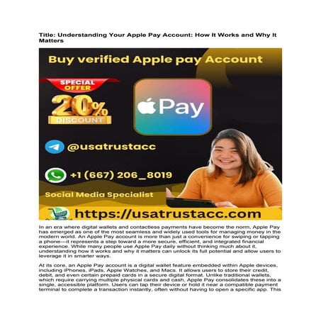 Best Top ____Apple pay_____ Account.docx