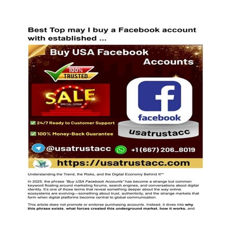 Best Top may I buy a Facebook account with established ....pdf