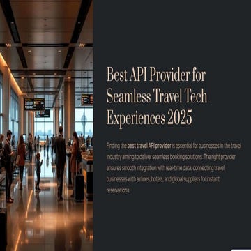 New Boost Your Booking Site with the best Travel APIs | PDF