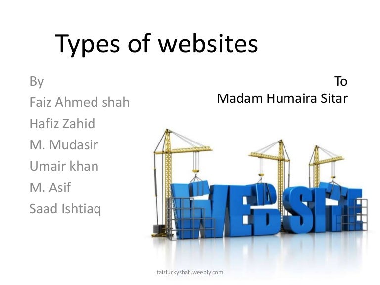 Types of websites