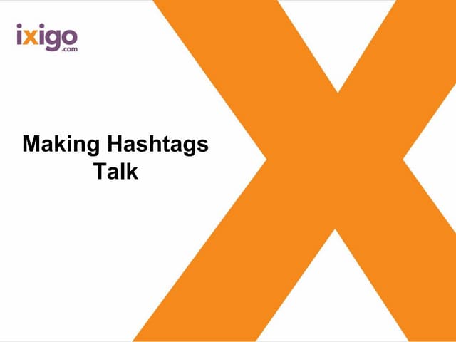 Making Hashtags Talk