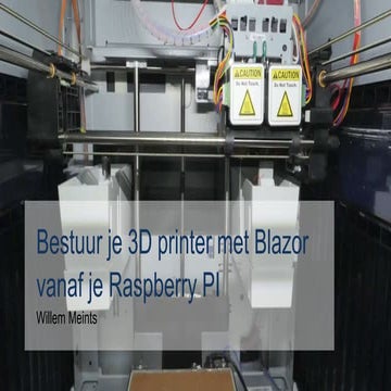 Bestuur je 3D printer met blazor