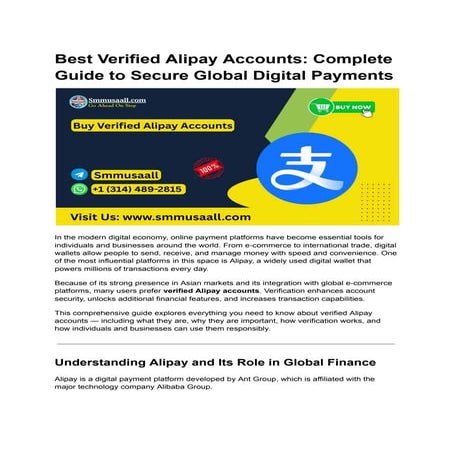 Best Verified Alipay Accounts_ Complete Guide to Secure Global Digital ...