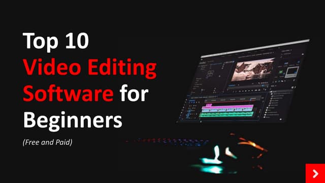 Best Video Editing Software For Beginners Ppt Best Video Editing Software For Beginners Ppt