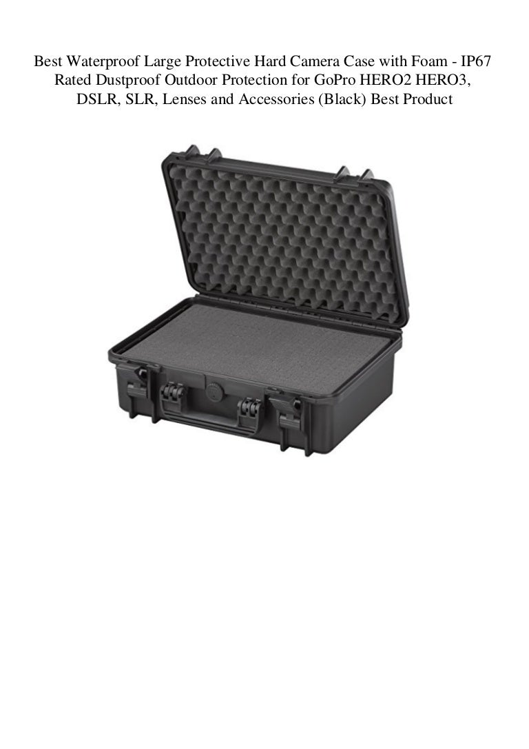 Best Waterproof Large Protective Hard Camera Case with Foam IP67 Ra…