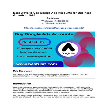 Mastering Google Ads Strategy for Business Growth and Skill Development ...