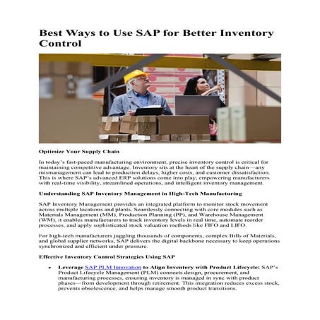 Inventory Management with Power BI Dashboard | PPTX
