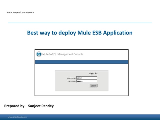 Best way to deploy mule application