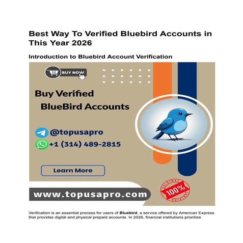 Comprehensive 2026 Guide to Safely Verifying Bluebird Accounts | PDF