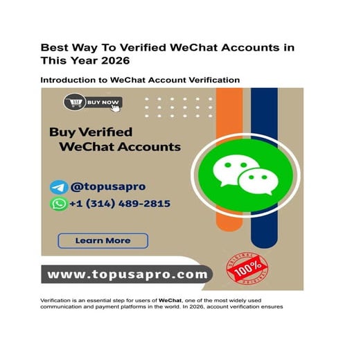 Best Way To Verified WeChat Accounts in This Year 2026.pdf