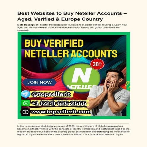 Mastering Verified Neteller Accounts for Digital Identity and Global ...