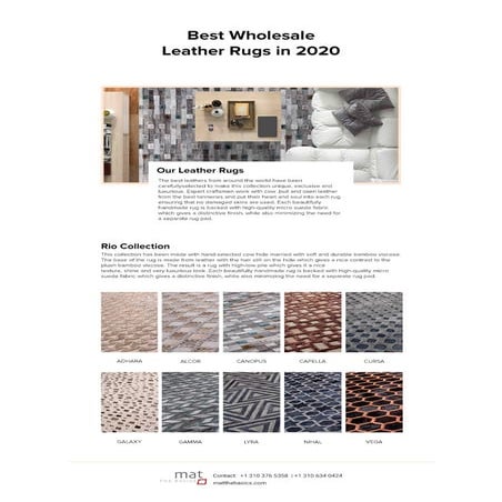 Best wholesale leather rugs in 2021 converted | PDF | Free Download