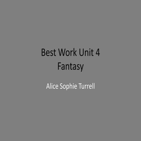 Best work Unit 4